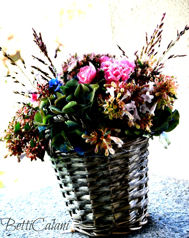 cestino fiorito